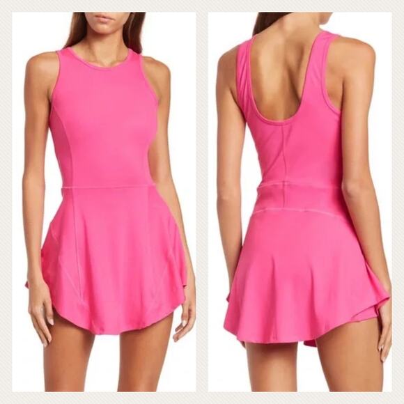 Spyder Pants - Spyder Activewear Tank Mini Dress Romper In Pink Size XL